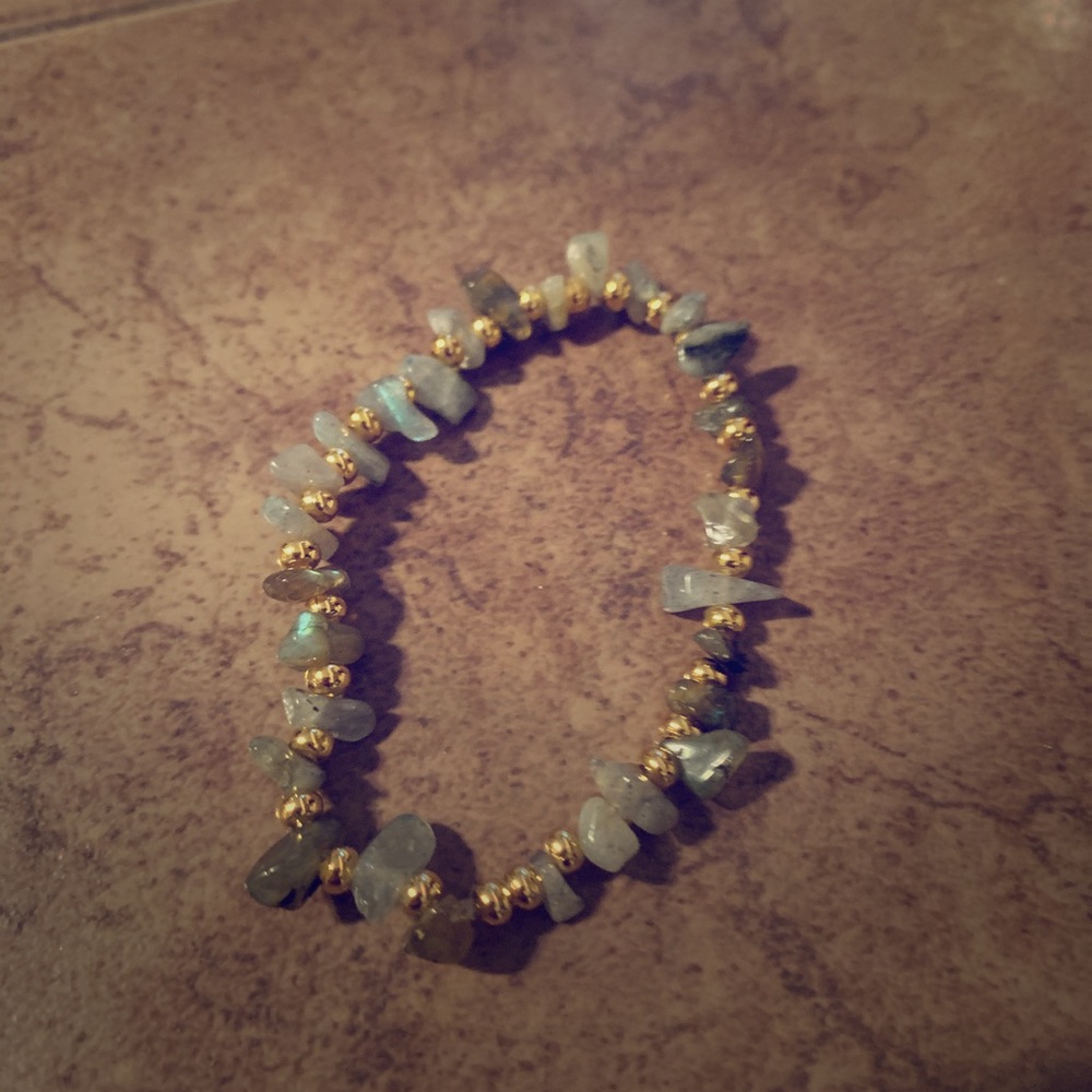 Labradorite with 24kt Gold Plated Beads